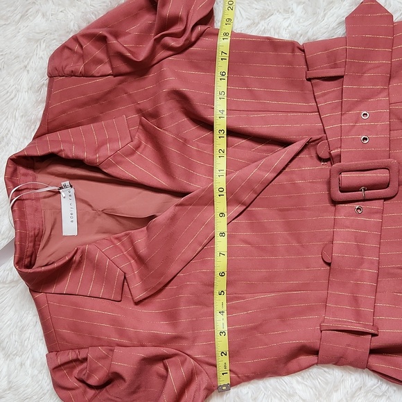 Adelyn Rae Kayla Pinstripe Blazer Dress - Picture 12 of 14